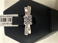 Anello Gioielleria Dossena  Donna in Oro bianco Diamante ANOR-108-253